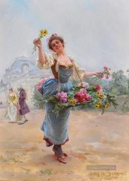  marie - Louis Marie Schryver Die Blumen Mädchen 3 Parisienne